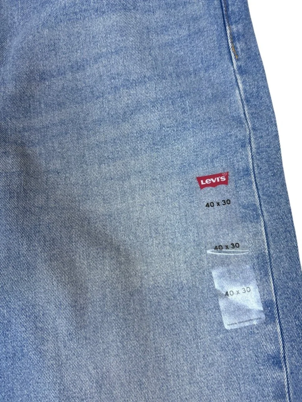 NWOT Levi's 501 Jeans Men's 40x30 Button Fly Straight Leg Light Wash Retro